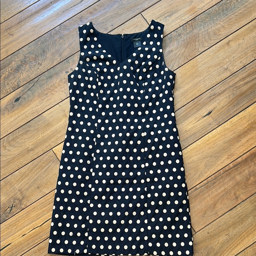 Ann Taylor Black and White Polka Dot Mini Dress